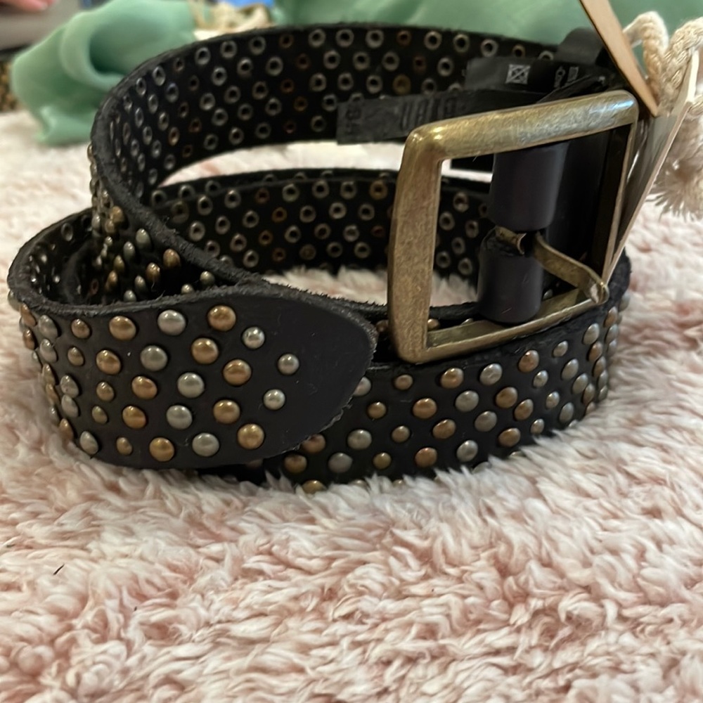 Real leather belt